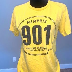 Memphis 901 shirt, yellow